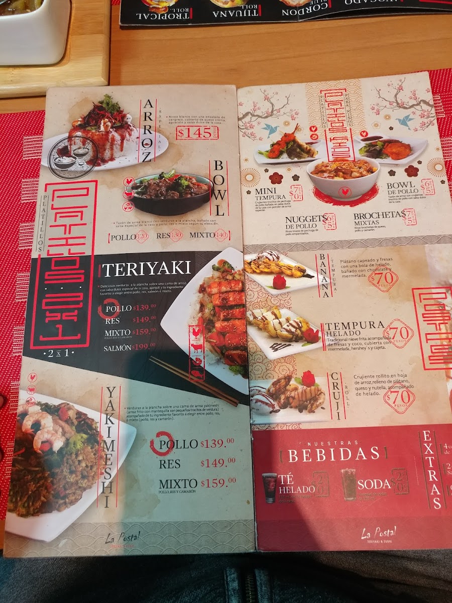 Menu La Postal Teriyaki & Sushi Suc Santa Fe-10