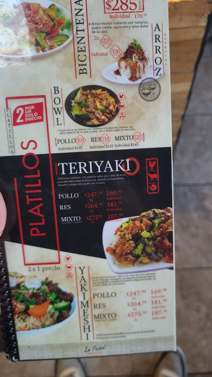 Menu La Postal Teriyaki & Sushi Suc Santa Fe-4