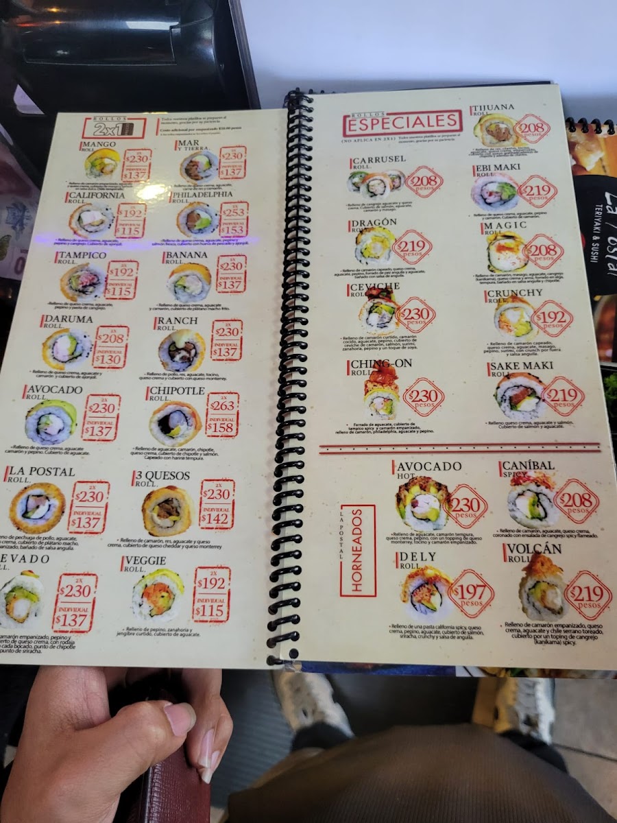 Menu La Postal Teriyaki & Sushi Suc Santa Fe-5
