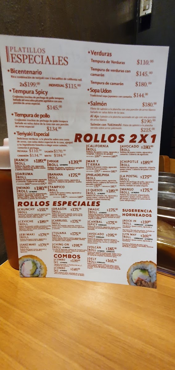 Menu La Postal Teriyaki & Sushi Suc Santa Fe-9